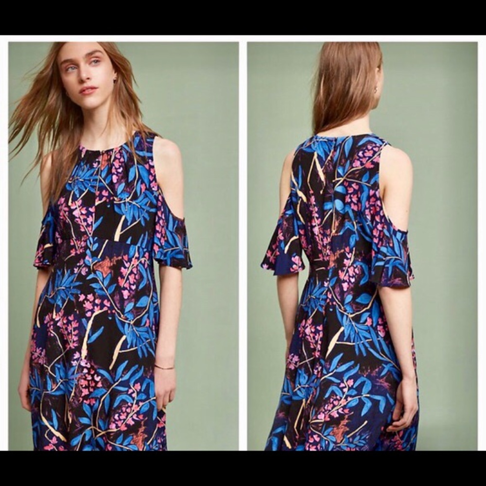 Anthropologie Maeve Elia Off shoulder dress